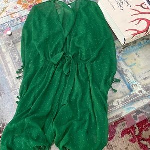 Emerald Green Swim Suit Cover Up